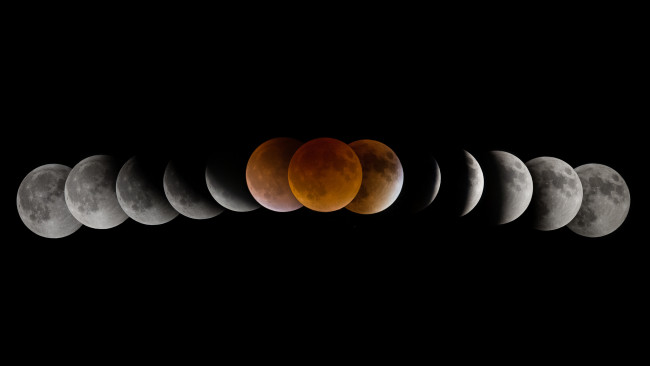 Обои картинки фото космос, луна, фон, стадии, освещения