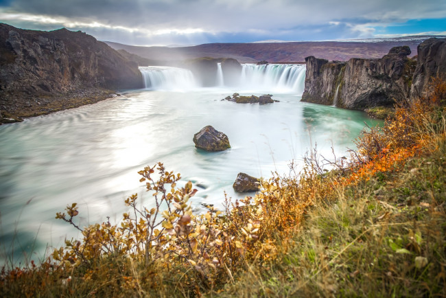 Обои картинки фото природа, водопады, водопад, исландия, water, waterfall, iceland, nature, вода