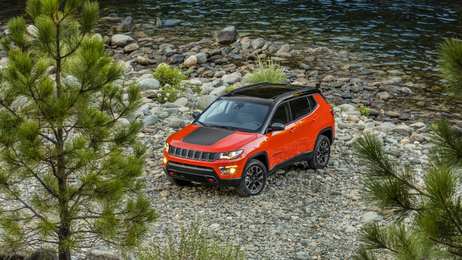 Обои картинки фото jeep compass trailhawk 2017, автомобили, jeep, compass, trailhawk, 2017