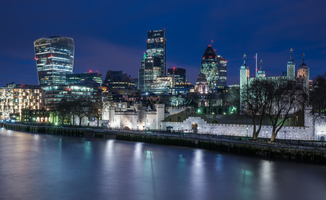 Обои картинки фото city,  london, города, лондон , великобритания, деловой, центр