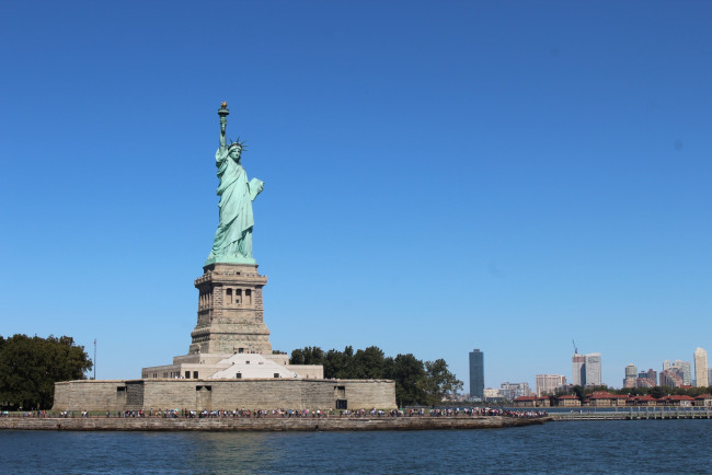 Обои картинки фото города, нью-йорк , сша, the, statue, of, liberty