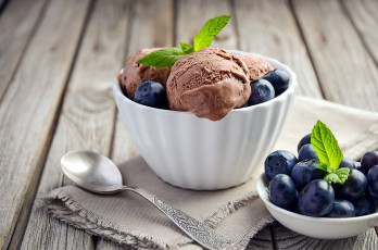 Картинка еда мороженое +десерты черника шоколадное