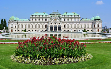 обоя belvedere palace, города, вена , австрия, belvedere, palace