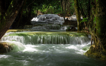 Картинка природа водопады вода поток водопад каскад