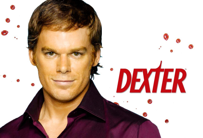 Обои картинки фото кино фильмы, dexter, декстер, лицо, рубашка, маньяк, кровь