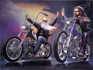 Картинка bikers рисованные люди