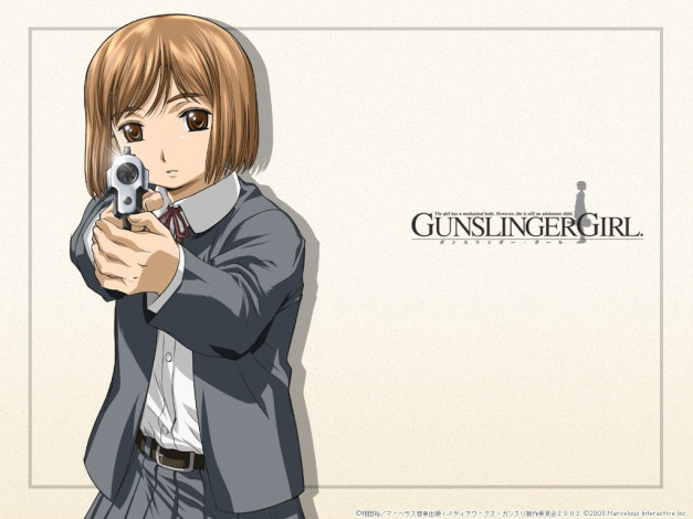 Обои картинки фото аниме, gun, slinger, girl