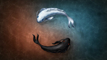 Картинка рисованные животные рыбы