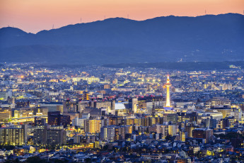 Картинка киото+Япония города киото+ Япония киото мегаполис панорама дома