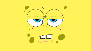 Картинка мультфильмы spongebob+squarepants фон глаза боб губка