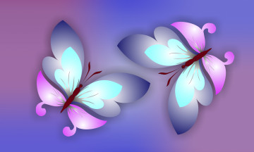 обоя векторная графика, животные, настроение, весна, бабочки, вектор, цвет, нежный
