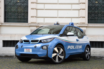 обоя автомобили, полиция, bmw, i3, polizia, i01, 2015г