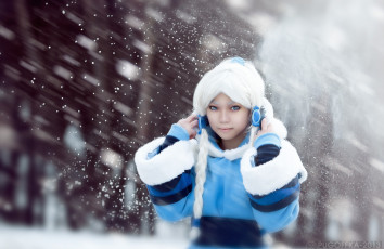 Картинка разное cosplay+ косплей арт девушка зима аватар аниме