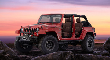 Картинка автомобили jeep wrangler red rock concept jk 2015г красный