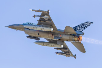 Картинка f-16bm авиация боевые+самолёты истребитель