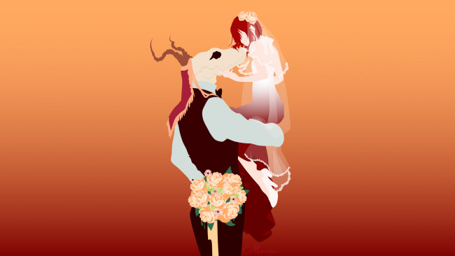 Обои картинки фото аниме, mahou tsukai no yome, невеста, чародея, чисе