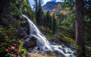 Картинка природа водопады водопад вода поток