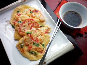 Картинка еда яичные+блюда корейская кухня омлет