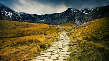 Картинка природа дороги каменная дорожка плато горы
