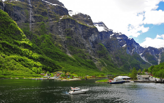 Обои картинки фото норвегия, согн, ог, фьюране, природа, реки, озера, фьорд, река, горы