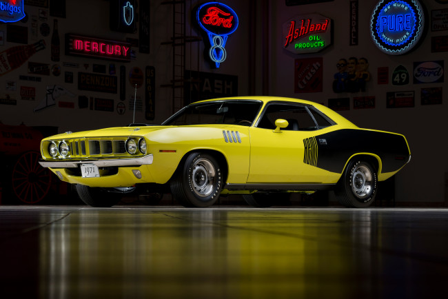 Обои картинки фото plymouth hemi cuda, автомобили, plymouth