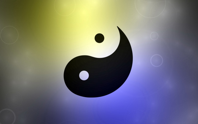 Обои картинки фото 3д графика, инь-Янь , yin yang, логотип, фон, инь-Янь