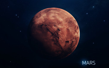 Картинка космос марс планета звезды солнечная система space stars арт mars planet art system berries