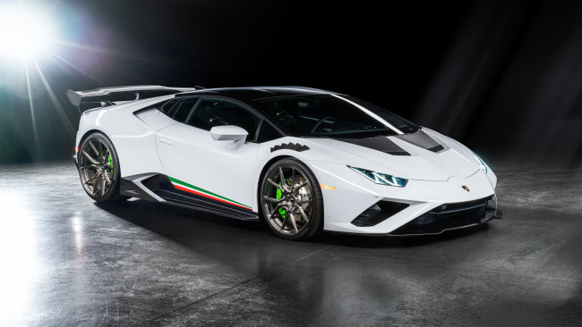 Обои картинки фото автомобили, lamborghini, vorsteiner, huracan, evo, rwd, monza, 2021, гиперкар, белый, тюнинг