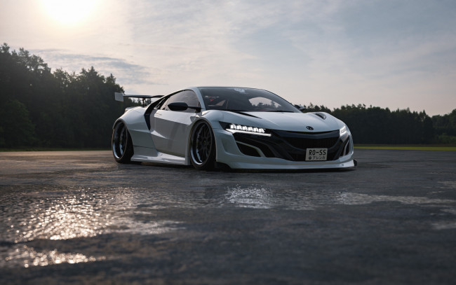 Обои картинки фото honda acura nsx widebody, автомобили, виртуальный тюнинг, honda, acura, nsx, widebody, эта, девчёнка, такую, грязь, может, варить, мама, мия