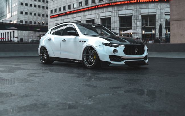 Обои картинки фото maserati levante suv widebody, автомобили, виртуальный тюнинг, maserati, levante, suv, widebody