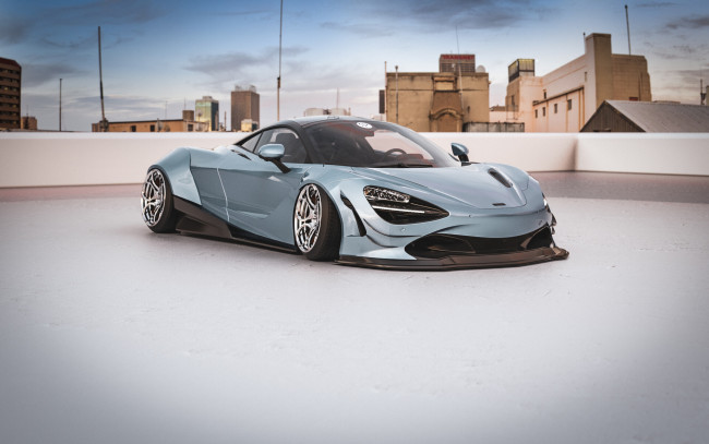 Обои картинки фото mclaren 720s widebody, автомобили, виртуальный тюнинг, mclaren, 720s, widebody, современная, классика, элегантность, и, мощь