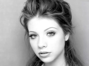 обоя девушки, michelle trachtenberg, черно-белая, лицо