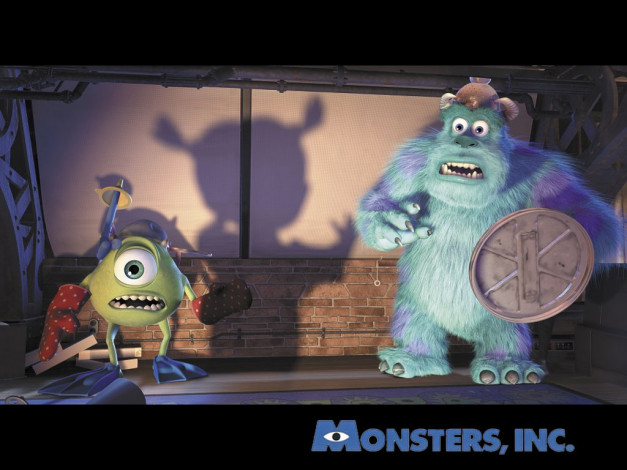 Обои картинки фото мультфильмы, monsters, inc