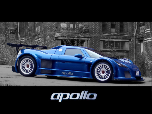 Обои картинки фото 2008, gumpert, apollo, sport, blue, автомобили