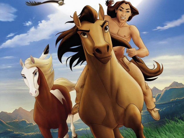 Обои картинки фото мультфильмы, spirit, stallion, of, the, cimarron