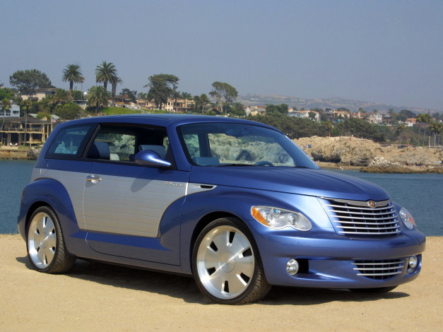 Обои картинки фото автомобили, chrysler, california, cruiser, concep, синий