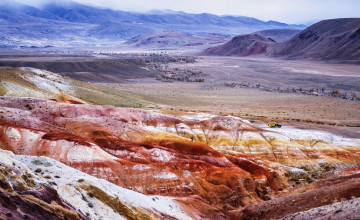 Картинка природа горы пустыня скалы кызыл-Чина