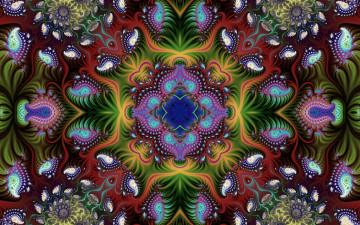 Картинка colorful 3д+графика фракталы+ fractal 3д графика текстура