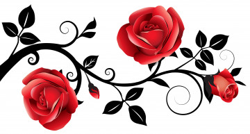 Картинка векторная+графика цветы+ flowers роза лепестки фон