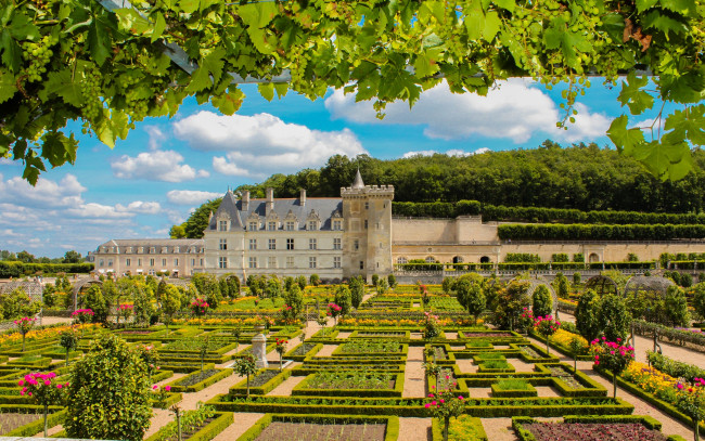 Обои картинки фото chateau de villandry, города, замки франции, chateau, de, villandry