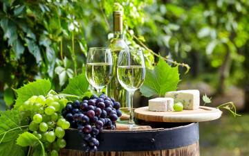обоя еда, напитки,  вино, виноград, вино, сыр