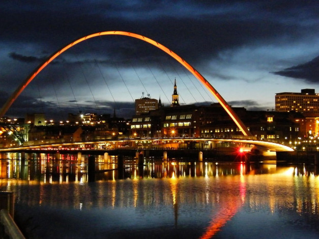 Обои картинки фото millennium, bridge, london, england, города, лондон, великобритания