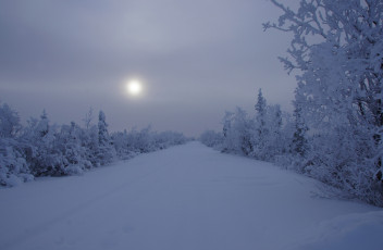 Картинка alaska природа зима аляска снег утро