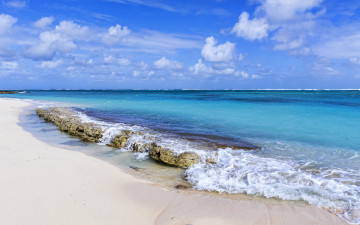 Картинка природа побережье камни пляж океан волны
