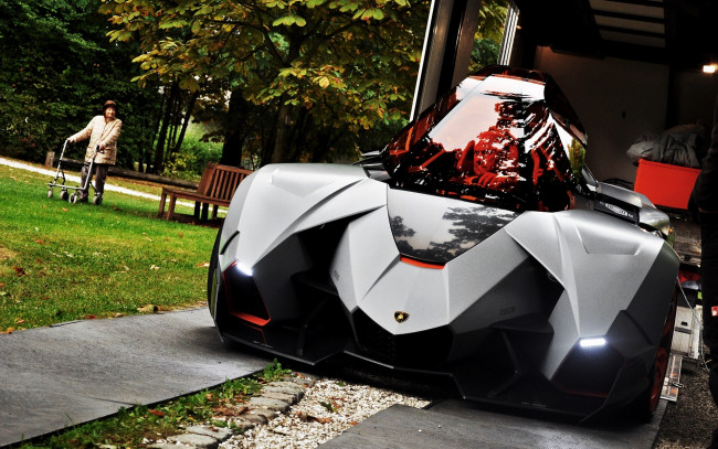 Обои картинки фото 2013 lamborghini egoista concept, автомобили, выставки и уличные фото, чёрный, lamborghini, egoista, concept