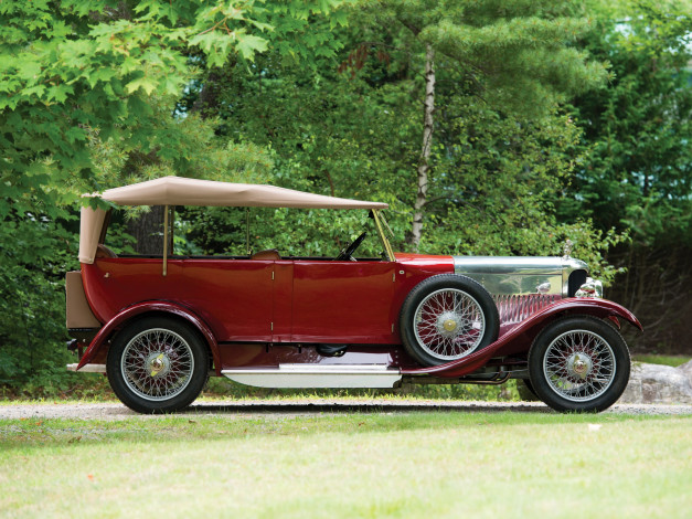 Обои картинки фото автомобили, классика, 1929г, красный, tourer, ac, acedes-magna