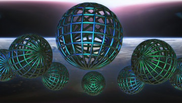 Картинка 3д+графика шары+ balls узор фон цвета
