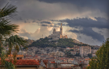 Картинка marseille города марсель+ франция холм замок