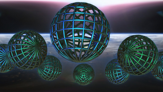 Обои картинки фото 3д графика, шары , balls, узор, фон, цвета