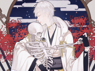 обоя аниме, touken ranbu, tsurumaru, kuninaga